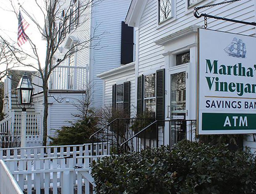 Photograph of Martha's Vineyard Savings Bank in Edgartown.
